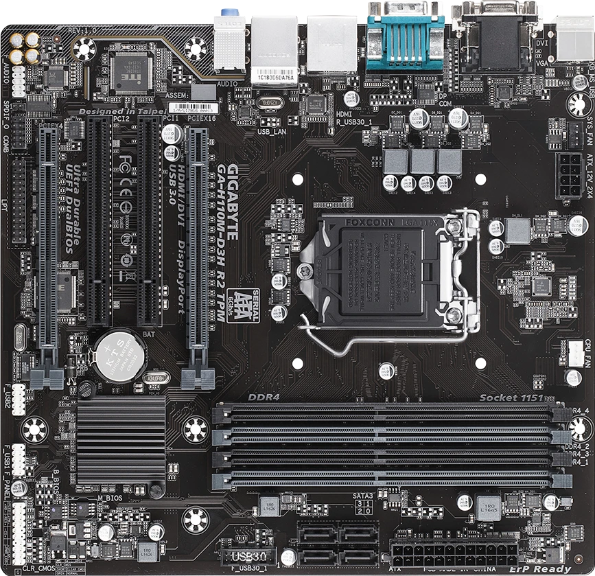 Gigabyte GA-H110M-D3H R2 TPM (Rev. 1.0)